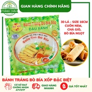 (Đặc sản) Bánh Tráng Bò Bía Xốp Đậu Xanh chuyên dùng cuốn nem/ chả giò chay mặn bò bía ngọt