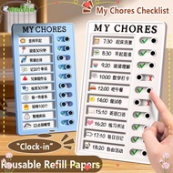 MOLIHA My Chores Checklist, Reusable Detachable Daily Planner Memo, Self-discipline My Chores Plasti