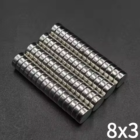 20/40/60 Pcs 8x3 Magnet 8mm X 3mm Round Super Powerful Strong Permanent Magnetic 8*3 for Fridge, DIY