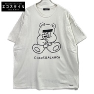 Undercover x Yu Nagaba UC1E9813-2 白色 x 黑色純棉小熊印花T卹 / 小熊T卹 XXL [二手]