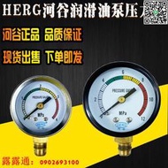 HERG河谷潤滑油泵注油器4MPa壓力表油壓表TZ-2202-210X/2232-410X