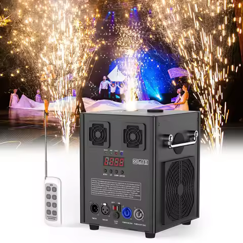 U'King 700W Cold Sparks Machine Indoor/Outdoor Electronic Flower Spraying Machine Fire-work Machine 