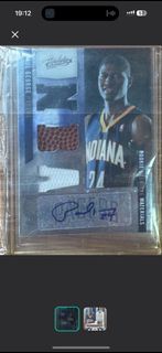 Nba card Paul George 簽名+球衣