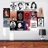 (isi 16pcs) poster dinding aesthetic tema MENOLAK LUPA desain premium art carton - SC134