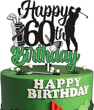 Golf BGreen Happy Birthday Cake Topper One 1 Year Old Camping Cake Decorations Campfire Tent Adventu
