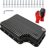 328052010 Heavy Duty Transmission Oil Pan Compatible with 2011-2019 Ford 6.7L with 6R140 Transmissio