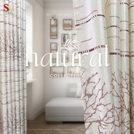 【SM CURTAIN】 NATURAL COLLECTION 270CM SEMI-BLACKOUT CURTAIN FREE CUSTOMISATION HOOK & RING WINDOW & 