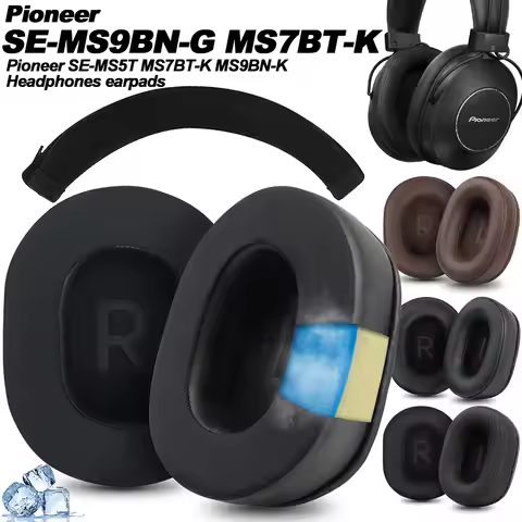 Replacement for Pioneer SE-MS5T MS7BT-K MS9BN-K Headband Ear Pads Earphone Cushions Headphones Prote