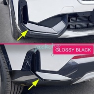Front + Rear Bumper Molding Trims Stylish For BMW X1 iX1 2023-2025 Glossy Black