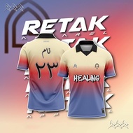 Retro Collar Short Sleeve HEALING Retro Collar Jersey