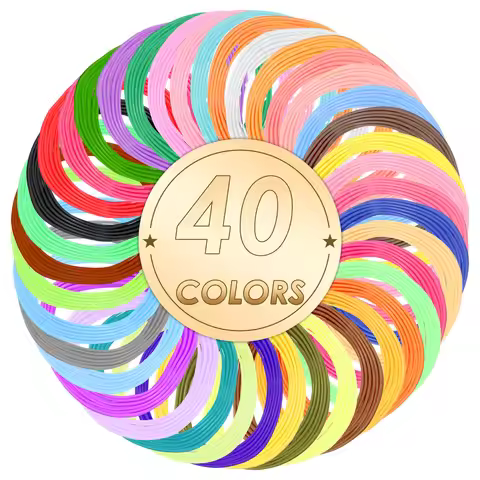 250/300PCS 40 Colors 3D Pen Filament Refills Compatible with 3Doodler Start+ 1.75mm 3D Printer Doodl