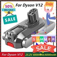 For Dyson V12 25.2V 4000/6000mAh Replacement Battery Vacuum Cleaner Battery For V12 Series SV20 SV30