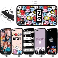 iPhone XR XS Max 6S 7 8 Plus 5S Soft Cover BTS BT21 Bangtan Boys Phone Case