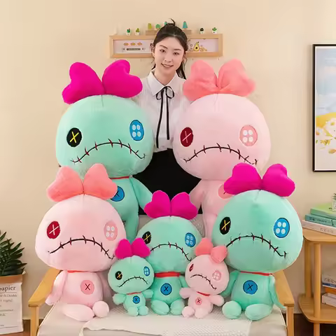 100cm Disney Lilo & Stitch Scrump Plush Toys Anime Plushie Stich Dolls Cartoon Pink Pillow Soft Stuf