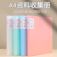 A4 Candy Color Information Book pp Transparent Insert Folder Student Art Works Picture Book Test Pap