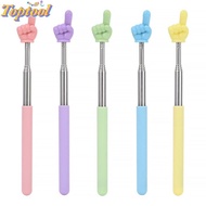 TOPTOOL Teaching Pointer, Finger Design Stainless Steel Finger Reading Sticks, Professional Telescop