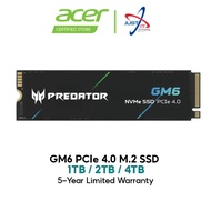 ACER PREDATOR GM6 PCIe 4.0 Gen4 NVME M.2 SSD / STORAGE ( 1TB / 2TB / 4TB )