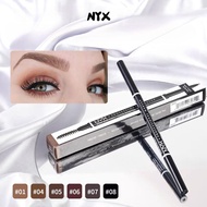 NYX Micro Eyebrow Pencil Double-Headed Ultra-Fine Eyebrow Pencil 2 In 1 Rotating Eyebrow Pencil 1.5m