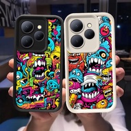 Q-51 Trippy Black white Case for Xiaomi Redmi Note 13R 14 POCO C65 12 13 13C 5G