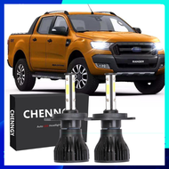 สำหรับ Ford Ranger (T6) (2012 - 2019) - 2PC Bright 6000K สีขาว LED ไฟหน้าไฟหน้า H4 หลอดไฟ รับประกัน 