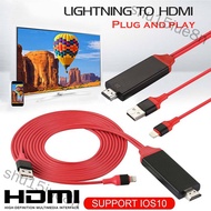 shu15iue8n 1080P 6ft 8 Pin Apple Interface to HDMI TV AV Adapter Cable for iPhone 6 6S 7 8 Plus X