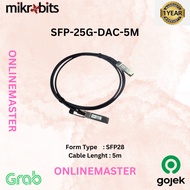 MicroBits SFP-25G-DAC-5M SFP Direct Attach Cable 25G 5Meter