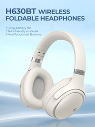 Havit H630bt 米色可折疊無線包耳式耳機，電池壽命長，降噪，出色的立體聲，多功能按鈕