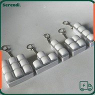 SERENDI Fidget Keychain, Keys Button 3/4/9Keys Finger Keyboard Cap,  DIY Keyboard Steamed Bread Keyc