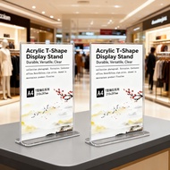 Arcylic Card Holder A6 A4 T-Shape Display Stand A5 Stand
