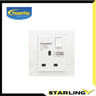 PowerPac 13A 1Gang Switched Socket / Wall Socket with 2 Year Local Warranty (PP1011)
