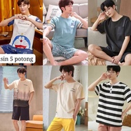 Cp MEN'S PAJAMA SLEEPING CLOTHES IMPORTED QUALITY ADEM THICK T-SHIRTS SHORT SLEEVES LATEST BRIGHT CO