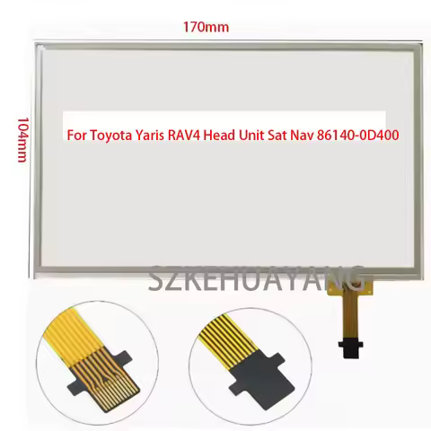 New Touch Screen Digitizer Glass Touch Panel for Toyota Yaris RAV4 Head Unit Sat Nav 86140-0D400 Tou