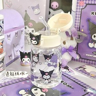 MAELOVE2 ✨free Cute Stickers 400ml Kids Cartoon Water Bottle With Straw - Leakproof & Durable For M5