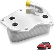 07K117021C Engine Oil Cooler Compatible for Volkswagen Golf Jetta Passat Rabbit 2.0L 2.5L, Replaces#