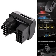 16PIN GPU Power Connector 180 Degree Angled Adapter for Desktops Graphics Video Card GPU Power Steer