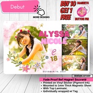 Debut Ref Magnet Souvenir ATM Size  | Debut Giveaway | 18th Birthday Souvenir