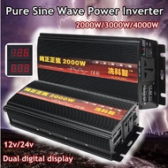 2000W-4000W Intelligent Screen Pure Sine Wave Power Inverter 12V/24V/48v To 220V