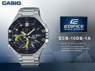 CASIO 卡西歐 手錶專賣店 ECB-10DB-1A EDIFICE 藍牙智慧錶款 手機藍牙連線功能 男錶 不鏽鋼錶