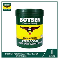 Boysen Permacoat Flat Latex White 1L B-701