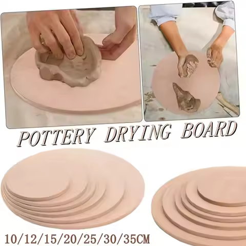 10-35CM Pottery Drying Board DIY Clay Pottery Wheel Bat Drying Ceramic Fiberboard Sculpture Pottery 