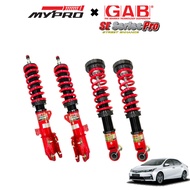 GAB SE Series Pro Adjustable Absorber High Low Soft Hard TOYOTA ALTIS 2014-2019 (Serviceable)
