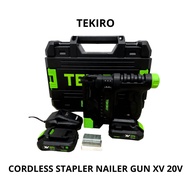 MESIN TEKIRO CORDLESS STAPLER NAILER GUN XV 20V NAIL GUN MACHINE