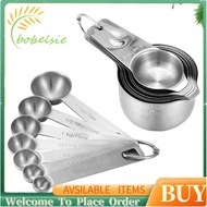 Stainless Steel Measuring Cups and Spoons Set of 14 Pieces,7 Nesting Cups and 7 Stackable Spoons Pro