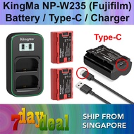 KingMa NP-W235 2600mAh Battery / Battery with Type-C Port / 2400mAh Battery Charger Kit
