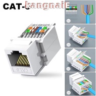 KANGNAI RJ45 Ethernet Module, Cat5e Cat6 Tool-Less Module Coupler, White Jack Connector