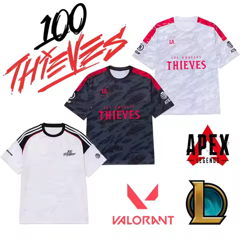 Esports Club 100 Thieves 2025 New Jerseys League Of Legends Valorant APEX Professional League Unifor