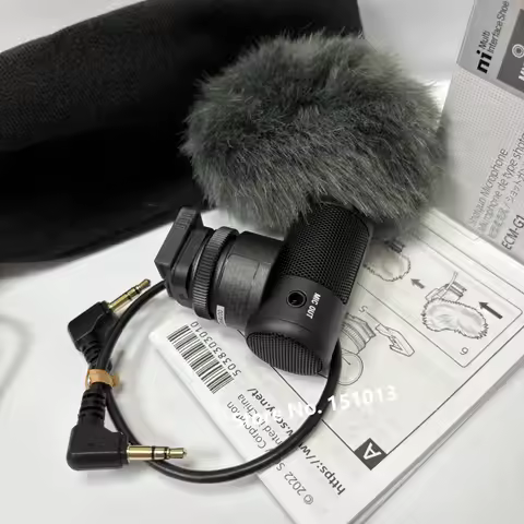 ECM-G1 Gun Zoom Mic Microphone For Sony A7RM3 A7RM4 ILCE-7SM3 ZV-E10 ZV-1 A7S3 A9 A7M4 A7M3 A7M2 A7S