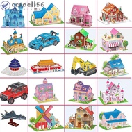 CORDELL 3D Castle Airplane Assembly Model, Building Model 3d Puzzles, Educational Toys Cardboard Air