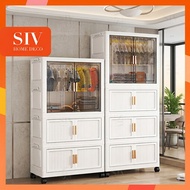 SIV 55-90cm Cabinet Organizer For Clothes Foldable Storage Cabinet Wardrobe Durabox Megabox