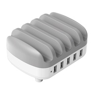 ORICO แท่นที่ชาร์จ USB 5พอร์ตพร้อมตัวยึด40W สายยูเอสบีฟรีชาร์จ5V2.4A สำหรับ Iphone Samsung Xiaomi แท